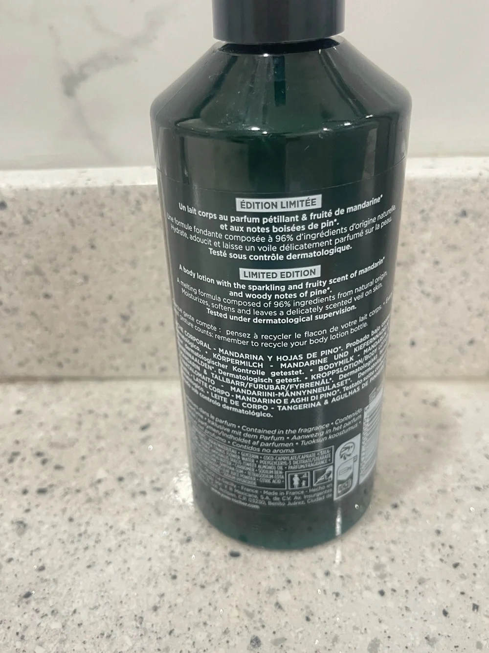 Yves Rocher Mandarine & Pine Needles Lotion - Green, Orange